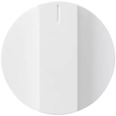 Bottone rotativo kallysto bianco per interruttore rotativo e tasto a impulso 