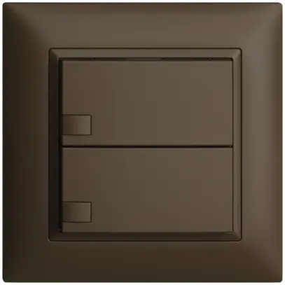 Pulsante INC KNX 2×EDIZIOdue coffee RGB senza LED 