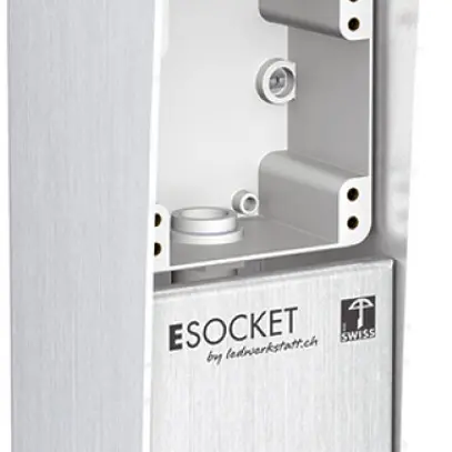 Colonna d.terreno Hager altezza 350mm 2×robusto 10×9.4×35cm accia.pregiato 2.5mm 