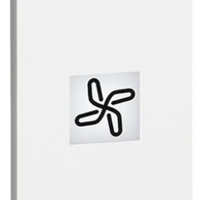 Coperchio tasto Living Now 1 modulo con simbolo ventola bianco 