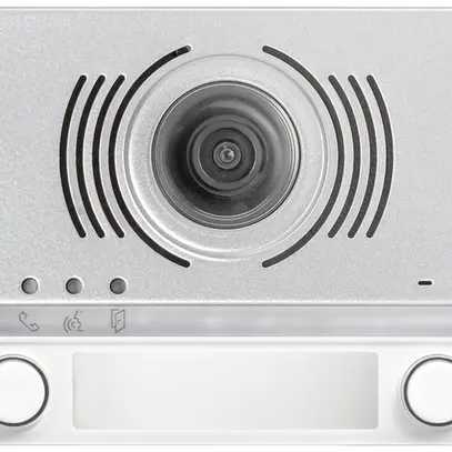 Placca frontale p.modulo telecame. e altoparlante d.porta Urmet Alpha 2× IP55 bi 