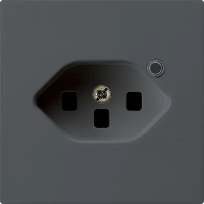 Prise Hager kallysto 1×T23 illuminé A anthracite 