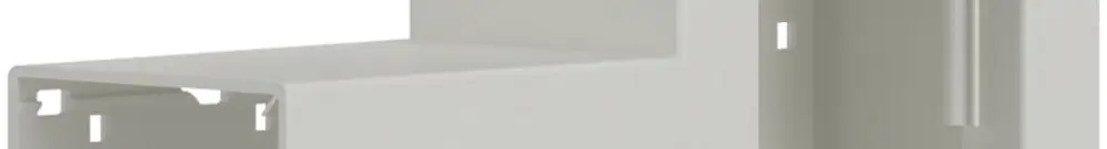 Flachwinkel tehalit BR 85×130mm, Oberteil 80mm, verkehrsweiss 