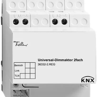 Actionneur-variateur universel AMD KNX FH 36332-2.REG, 2×50…300W 