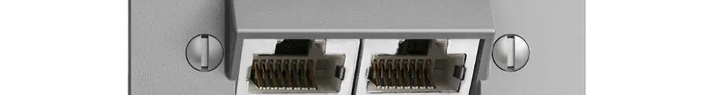 Presa INC 2×RJ45/s 8P sep. EDIZIOdue silver ITplus 