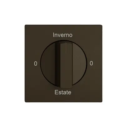 Montageset EDIZIO.liv SNAPFIX® f.Drehschalter m.Griff 0-Inverno-0-Estate br 