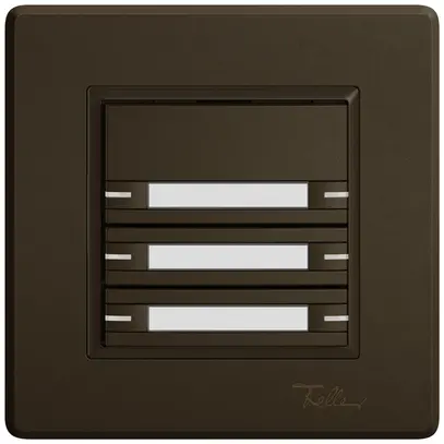Poussoir KNX RGB ENC EDIZIO.liv SNAPFIX® capteur temp.RGB-LED étiqu.6×com.1T br 