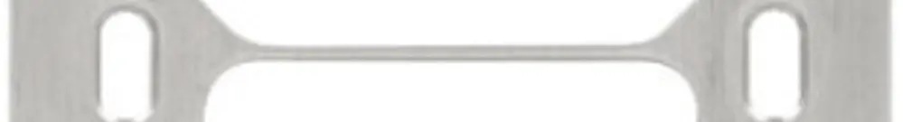 Placca di fissaggio Hager I-I-I-I 77×257mm 