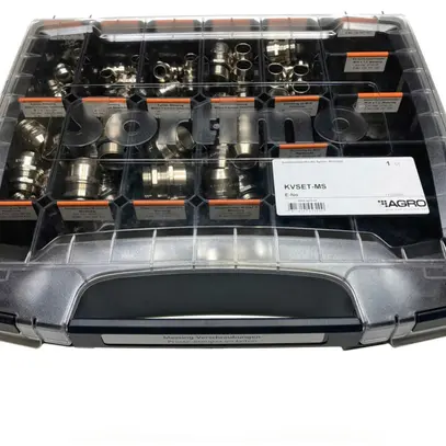 Valigia di assortimento AGRO con pressacavi ottone 