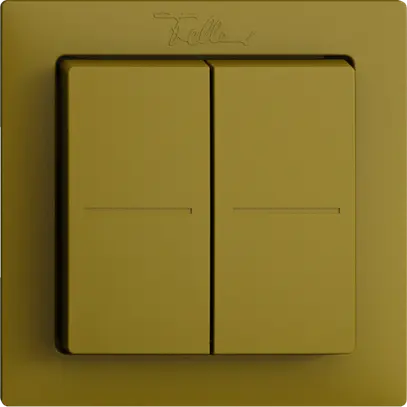 Pulsante RF Smart Light Control Feller EDIZIOdue F, Philips Hue 4K/2T, olive 