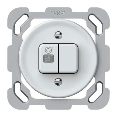 Interruttore a pulsante luminoso INC origin sch 3 + ventilatore LED 77×77mm bi 