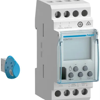 Timer Hager digitale multifunzione 1 canale chiave di programmazione Bluetooth 