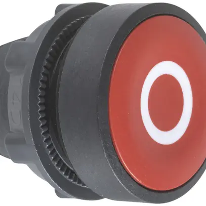 Poussoir Schneider Electric plat O blanc/rouge 