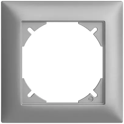 Telaio di copertura EDIZIOdue 1×1 silver 