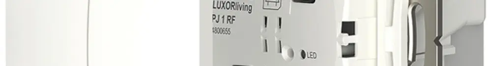 Pulsante RF INC Theben LUXORliving PJ 1 RF con attuatore di persiana 