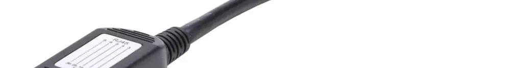 Adaptateur de transition RJ45m/TT83f STP, noir 