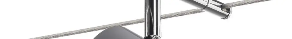 Lampada LED SLV NOBLO per sistema di cavo TENSEO 12V 8.5W 450lm 2700K 36° cromo 
