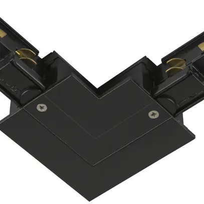 Raccordo a L SLV S-TRACK DALI 5 poli messa a terra sinistra nero 