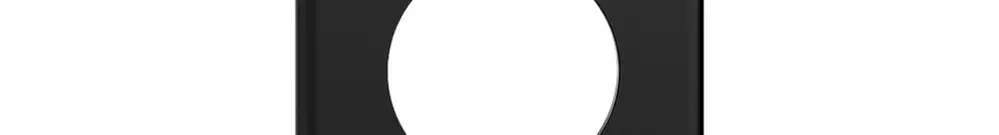 Plaque de recouvrement STANDARDdue 3×1 2×Ø50, 1×Ø58, noir 