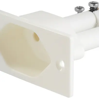 Presa INS 1×T13, bianco, 63×28 LNPE 250V 10A con mors.a vite 