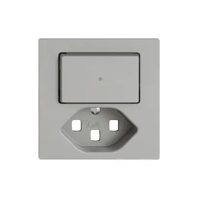 Kit di montaggio EDIZIO.liv SNAPFIX® p.combi.T23 c.1 tasto c.lente front.grc 