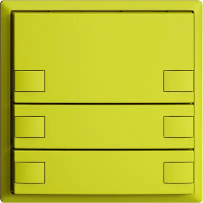 Pulsante INC KNX 3×EDIZIOdue lemon RGB senza LED 