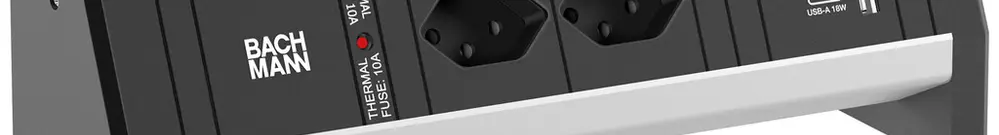 Presa multipla da tavolo BACHMANN DESK 2×T13 1×USB-A 18W 1×USB-C PD 22W 0.2m ne 