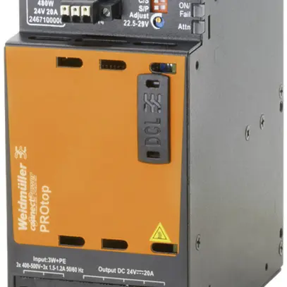 Alimentazione a commutazione WM Connect Power PRO TOP3 480W 24VDC 20A 