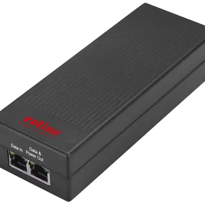Injecteur PoE ROLINE, 1×10/100/1000Mbit/s IN/OUT, max. 30W 