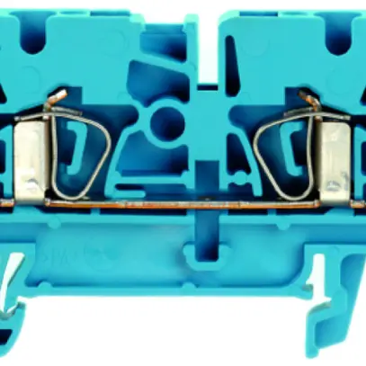 Durchgangs-Reihenklemme Weidmüller ZDU 2.5/4AN Zugfeder 2.5mm² TS35 blau 