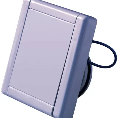 Prise aspirante carrée 88×88mm alu 