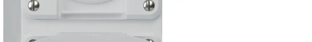 Combinazione AP Hager robusto I-I verticale tipo 13+tipo 13, grigio 