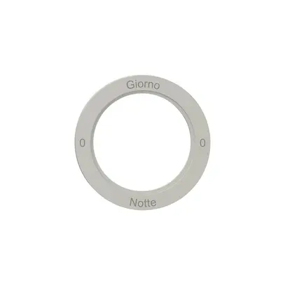 Kennscheibe NEVO, f.Drehschalter, 0-Giorno-0-Notte, lichtgrau 
