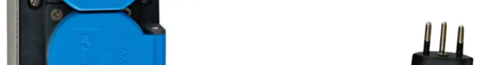 Stromverteiler DEM DB20390 10A1×FI 3×T13 2m 3×1.5mm² Stecker T12 