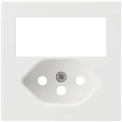 Plaque frontale kallysto 60×60mm blanc pour combinaison grd.I interr.+T13 