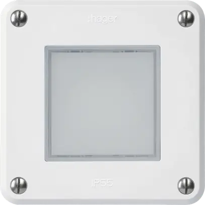 Lampada LED INC robusto A IP55 bianco LED rosso/verde 