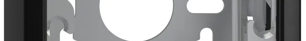 Cappa con piastra di base 54mm EDIZIOdue nero 
