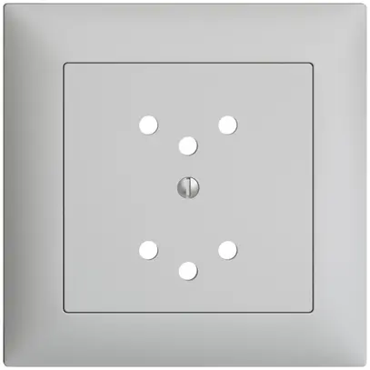 Frontset EDIZIOdue hellgrau 88×88mm 2×T12 