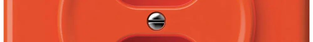 Presa INC origin 2×tipo 13 10A 230V 92×92mm arancione 