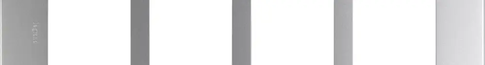 Intestazione INC Legrand Arteor 1×4 orizzontale 269×92mm Soft Alu 