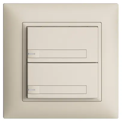 Pulsante KNX RGB INC EDUE FMI, 250mW, c.LED RGB, carta, 2×pulsante, 1×tasto, cr 