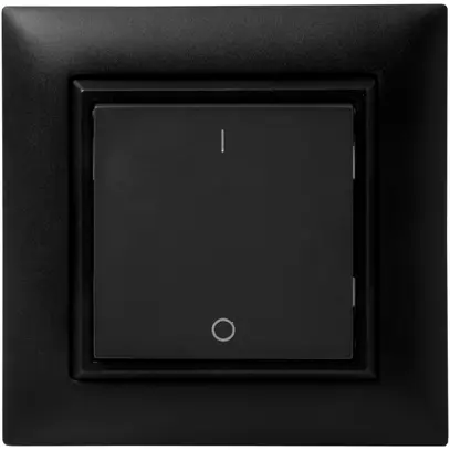 Poussoir RF AP ALADIN EnOcean EDIZIOdue, 1-fois, noir, I/0 