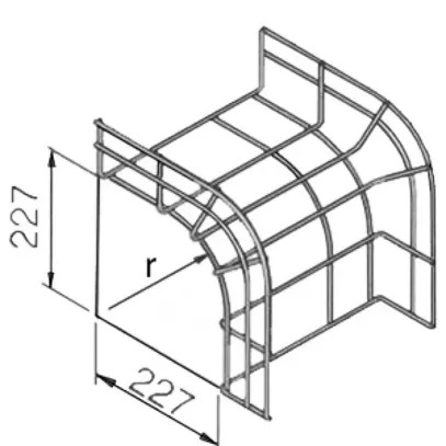Coude vertical extérieur Lanz L 600mm 