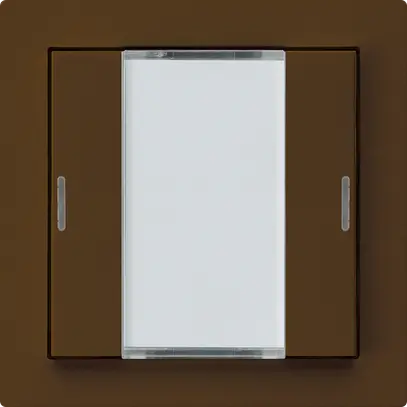 UP-Taster kallysto A KNX 2× RGB LED s/e-link braun 