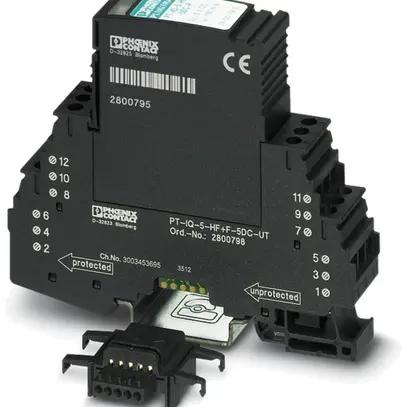 Scaricatore di sovrat.PX PT-IQ HF 5VDC raccordo a vite terra ind. 