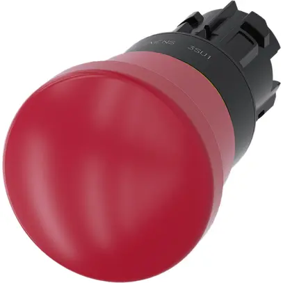 Pulsante Siemens SIRIUS ACT ISO sblocco tirando Ø40mm rosso materia sintetica 