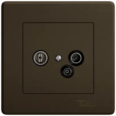 UP-Antennendose TV-R-Daten EDIZIO.liv SNAPFIX® 19dB br 