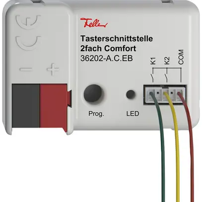 Interfaccia per pulsante Feller Comfort KNX Secure 2× 44×29×16mm IP20 