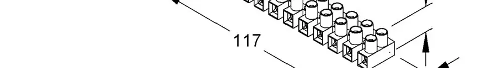 Morsettiera Kleinhuis 12P 1…4mm² 32A 450V poliammide bianco 