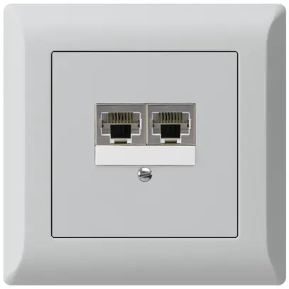 Scatola INC kallysto.line 2×RJ45s separato grigio chiaro 